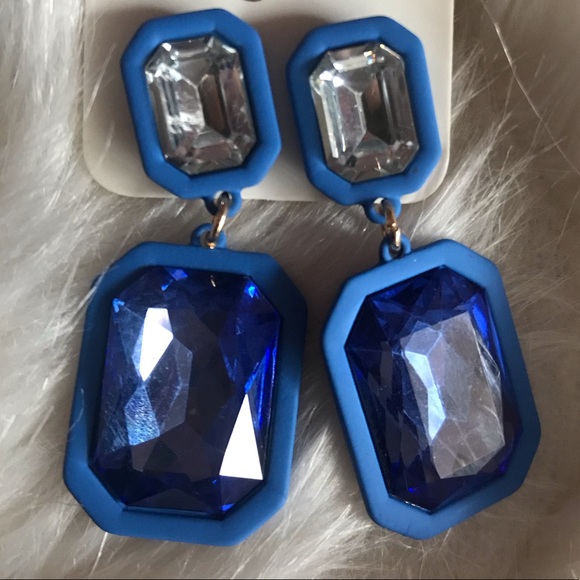 New Blue Dangly Earrings - Picture 1 of 3